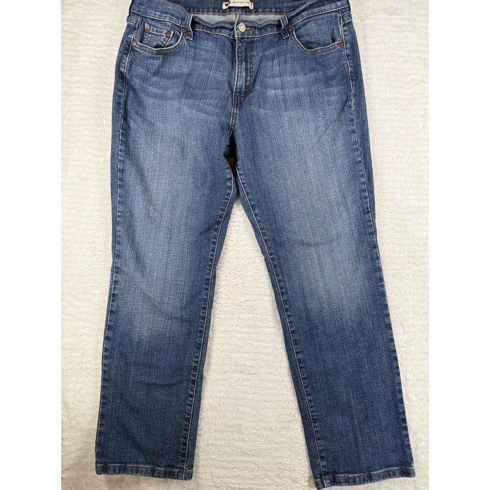 Levi's 505 Straight Leg Denim Jeans Size 33 x 30 Mid-Rise